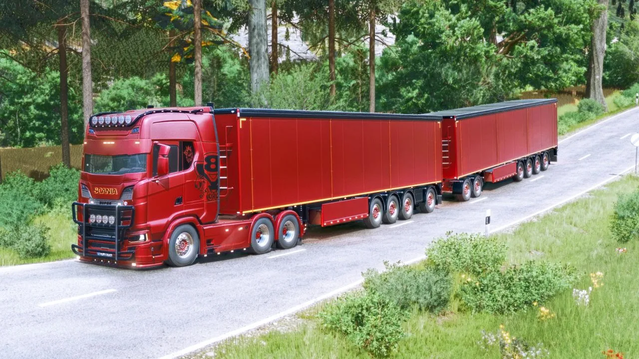 STAS Walking floor trailer FS25 - screenshot 1