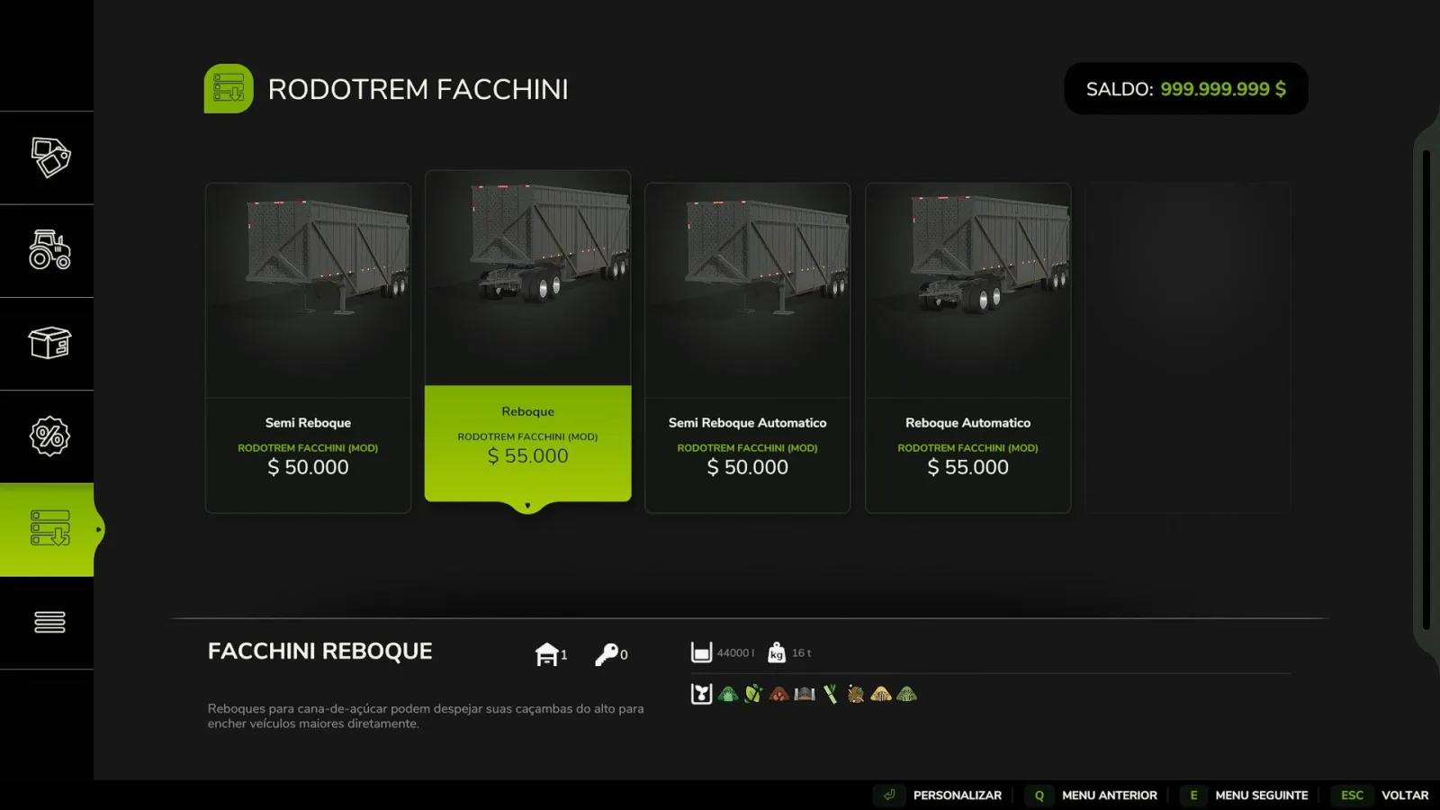 Facchini sugarcane B-Train FS25 - screenshot 3