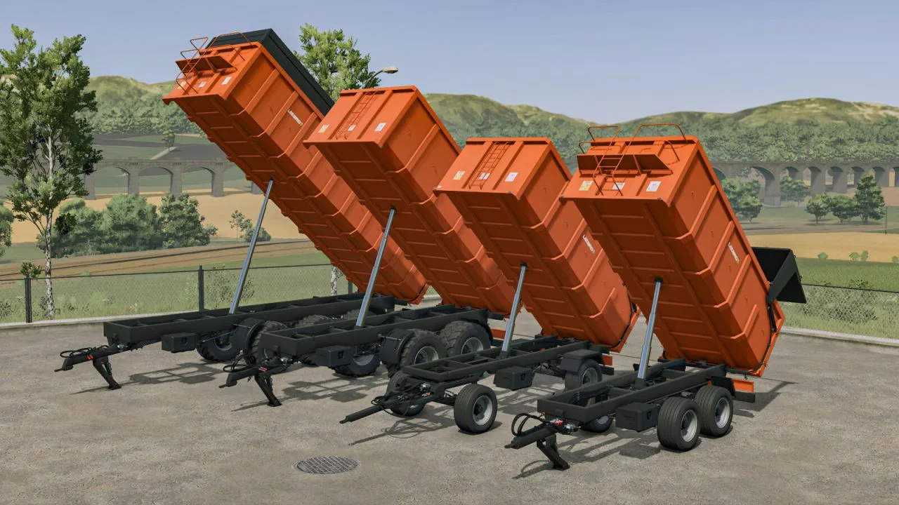 Lizard Rino Tipping Trailer Pack FS25 - screenshot 1