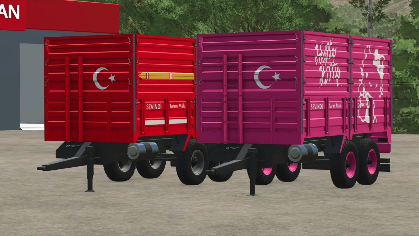 Sevindi Tandem Trailer FS25 - screenshot 1