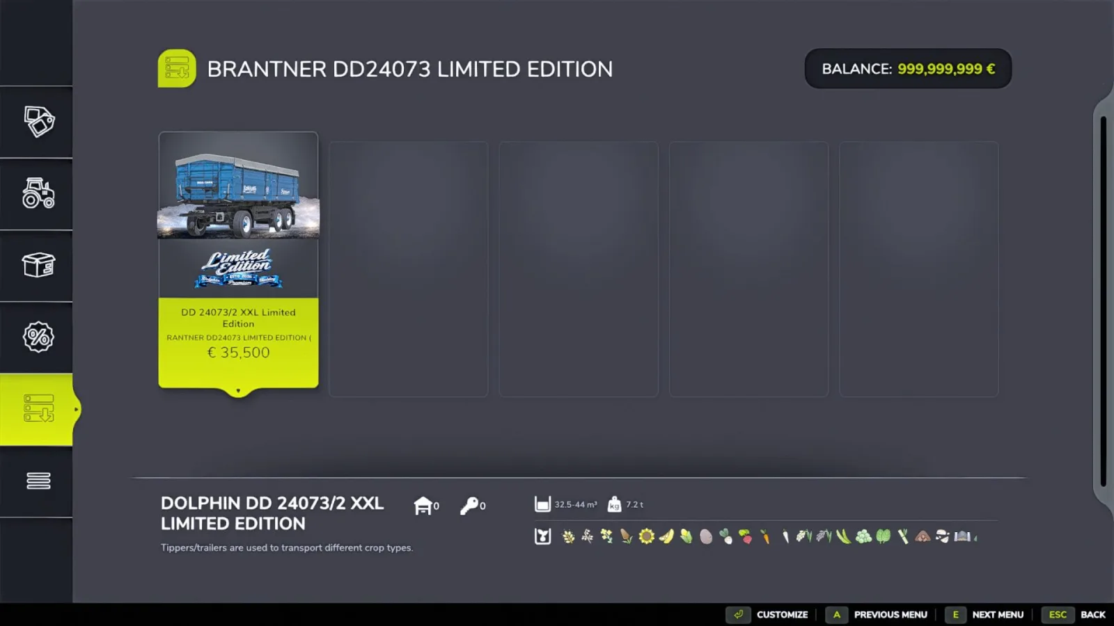 Brantner DD24073 Limited Edition FS25 - screenshot 2