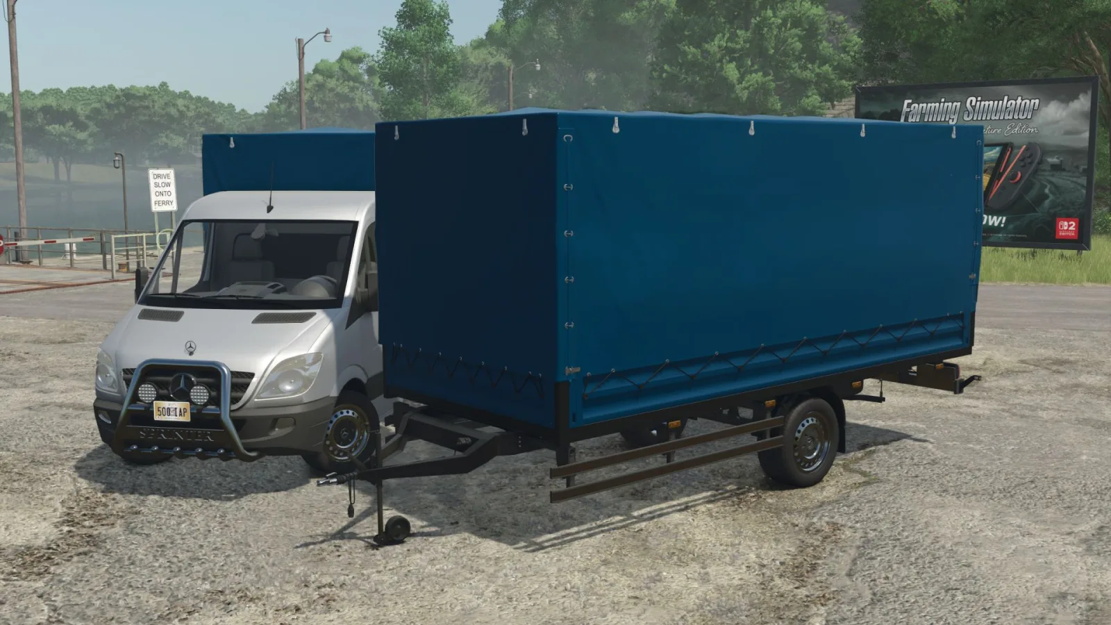 Mercedes-Benz Sprinter trailer FS25 - screenshot 1