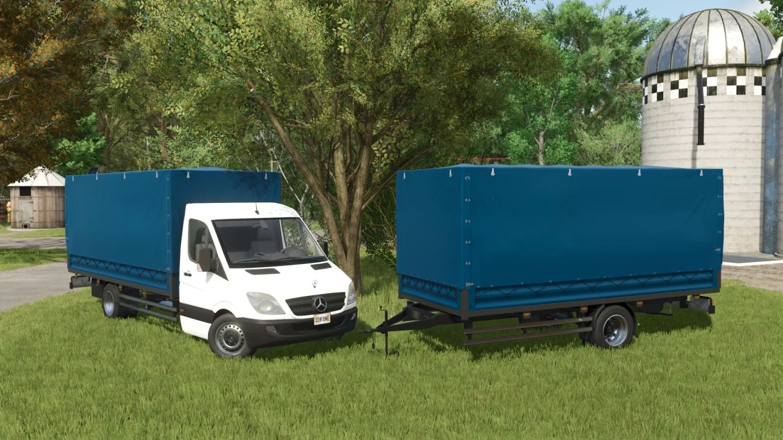 Mercedes-Benz Sprinter trailer FS25 - screenshot 2