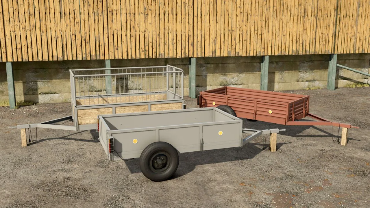 Small Trailers Pack FS25 - screenshot 1