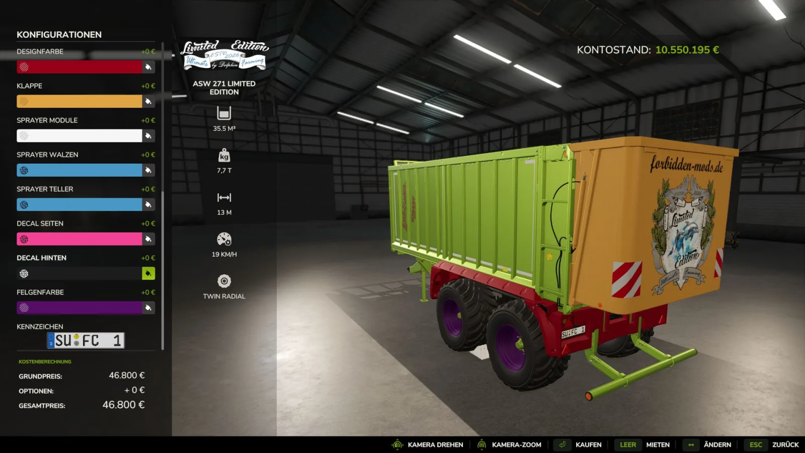 Fliegl ASW 271 Limited Edition FS25 - screenshot 3