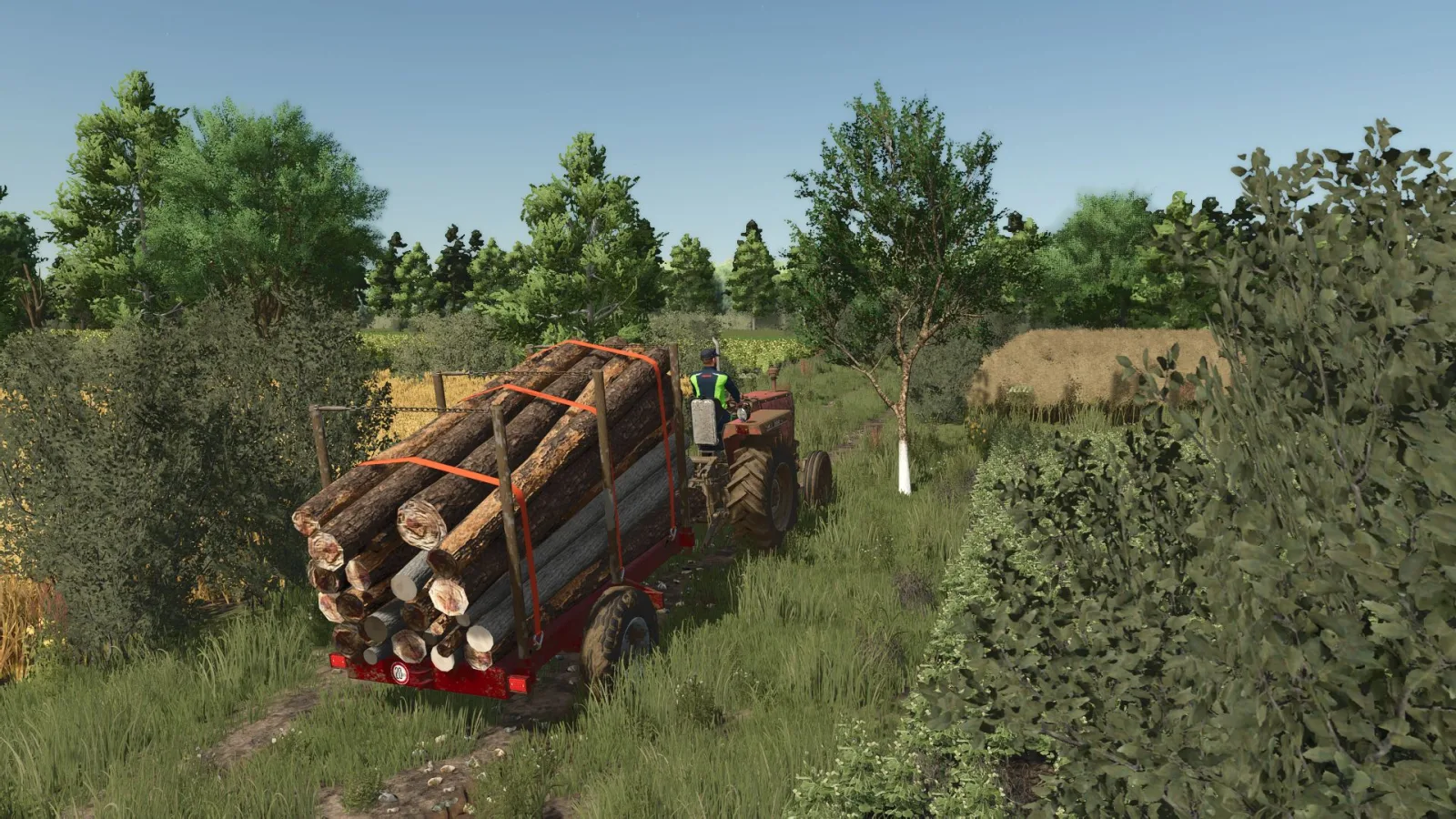 Small log transport trailer FS25 - screenshot 1