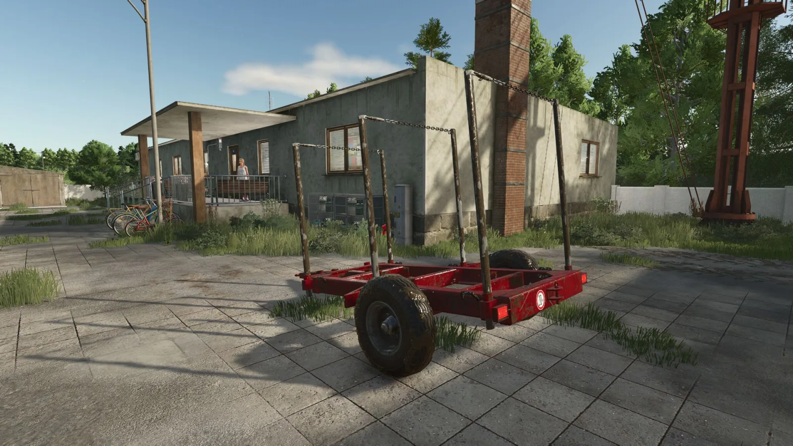 Small log transport trailer FS25 - screenshot 3