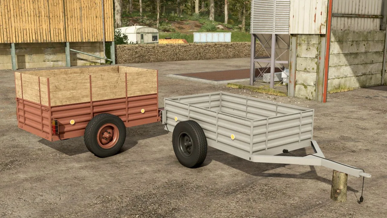 Two Wheel Trailer FS25 - screenshot 1