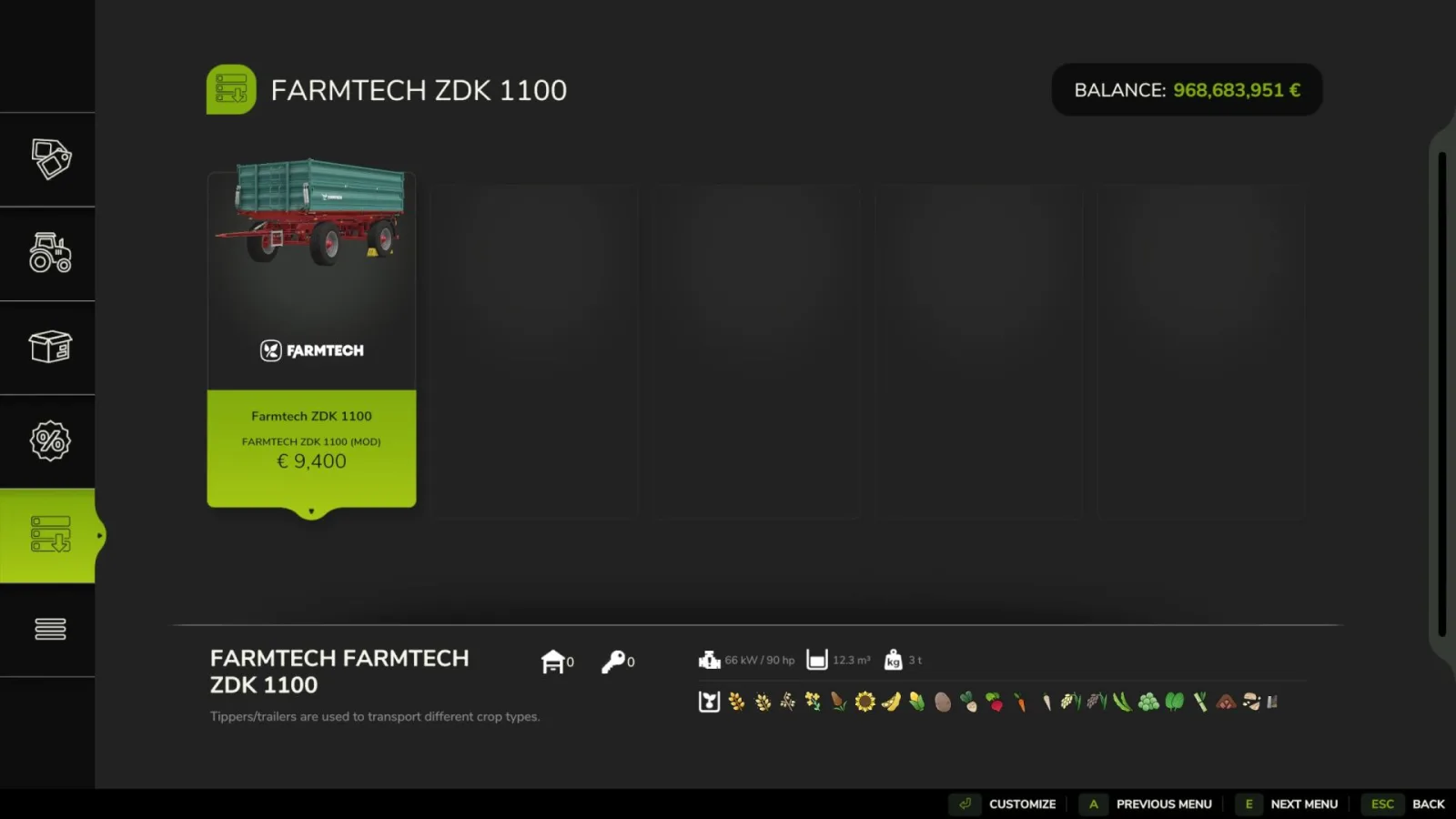 Farmtech ZDK 1100 FS25 - screenshot 2
