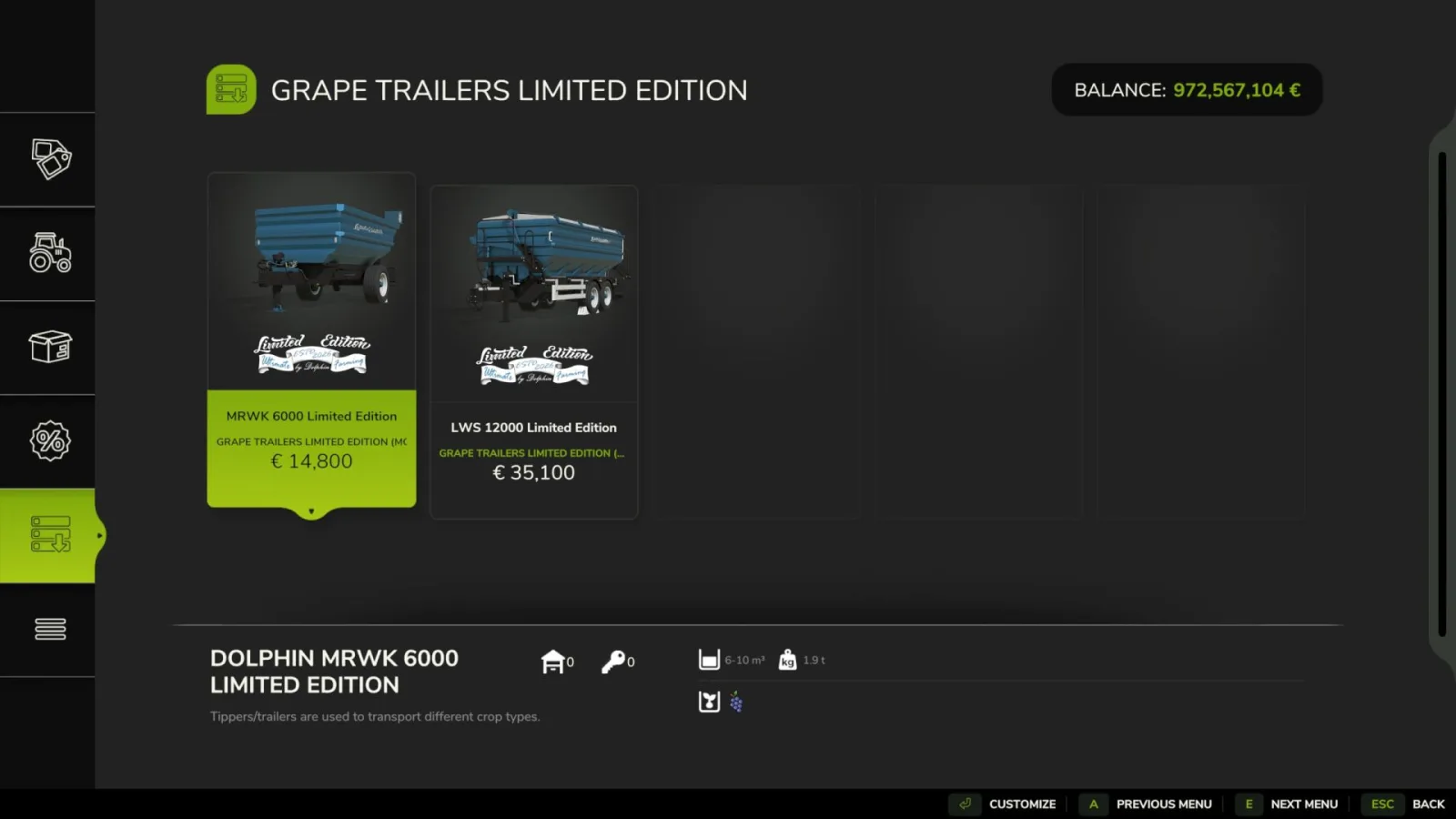 Grape Trailers Limited Edition FS25 - screenshot 3