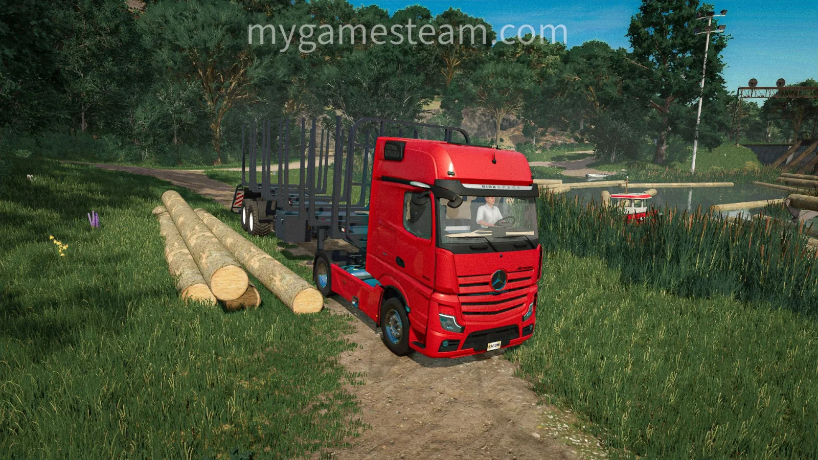 Guerra Wood Transport Trailer FS25 - screenshot 1