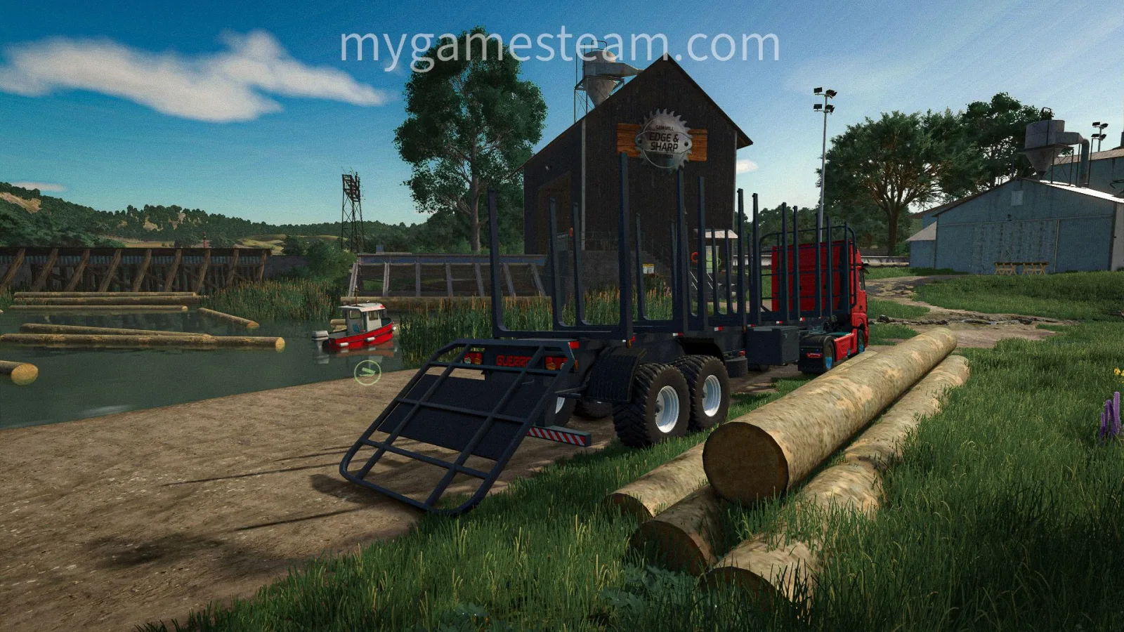 Guerra Wood Transport Trailer FS25 - screenshot 2