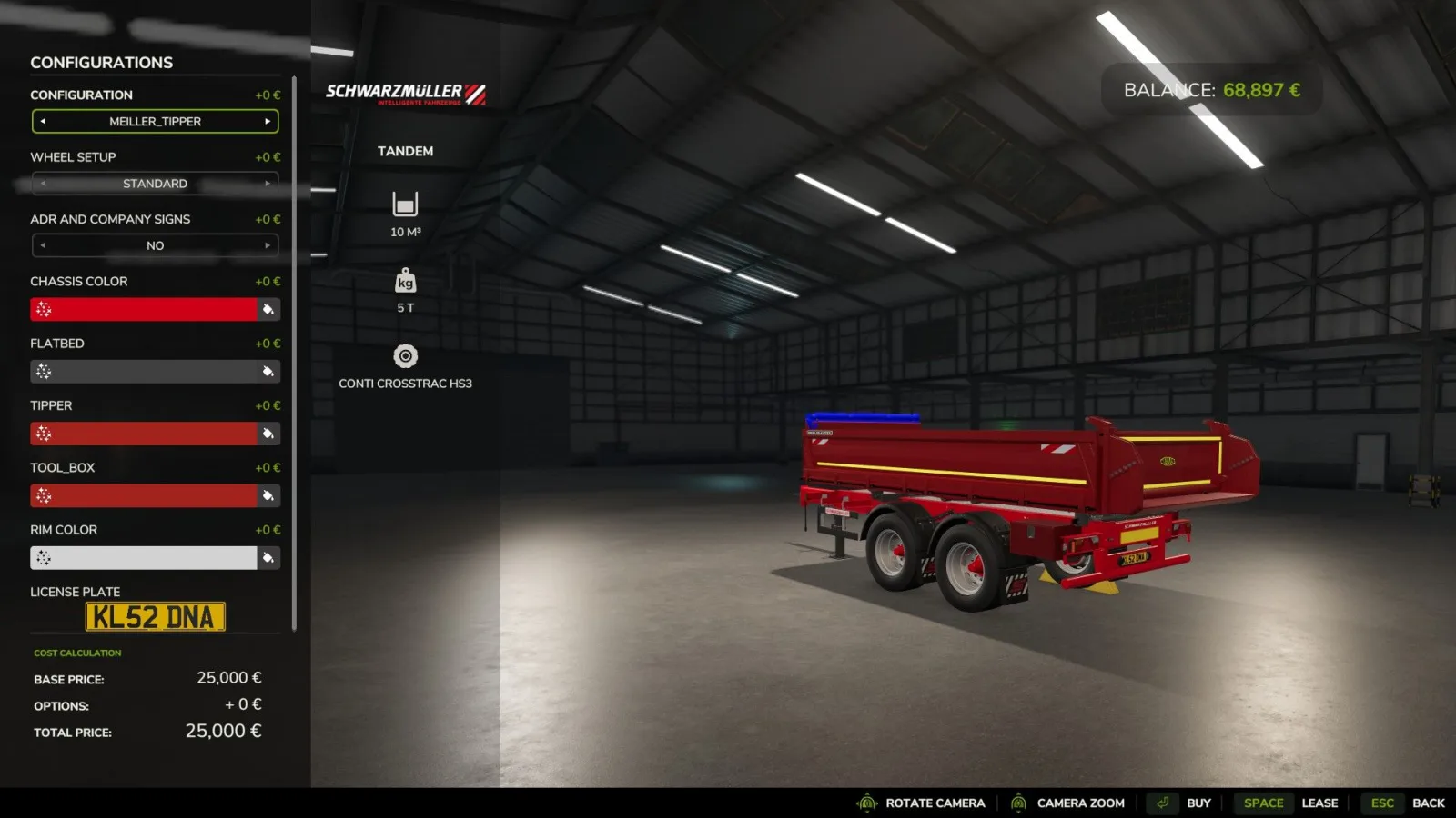 Schwarzmüller Tandem Multitrailer FS25 - screenshot 3