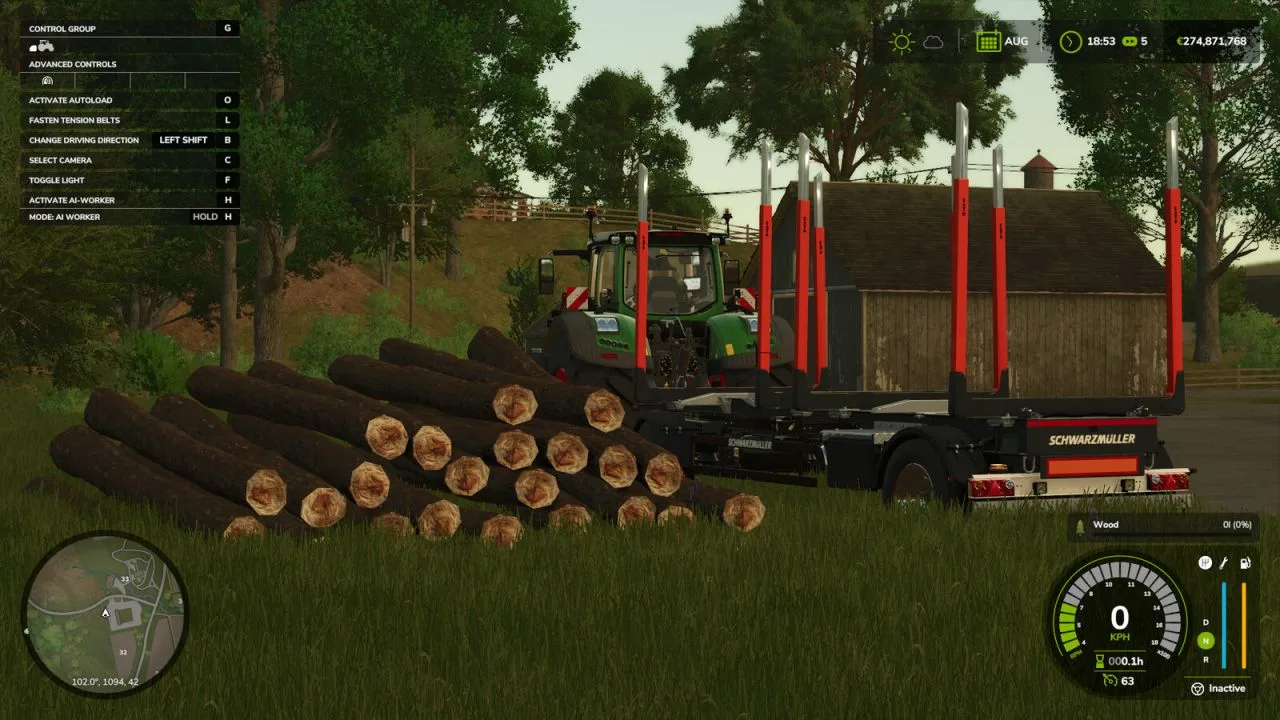 Auto Load Wood FS25 - screenshot 1