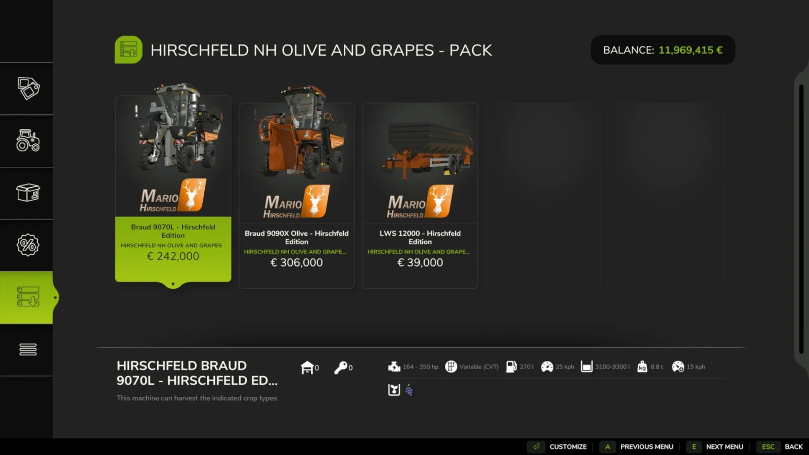 Grape and olive harvester FS25 - screenshot 2