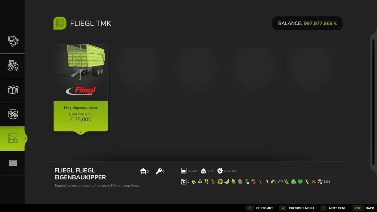 Fliegl TMK FS25 - screenshot 3