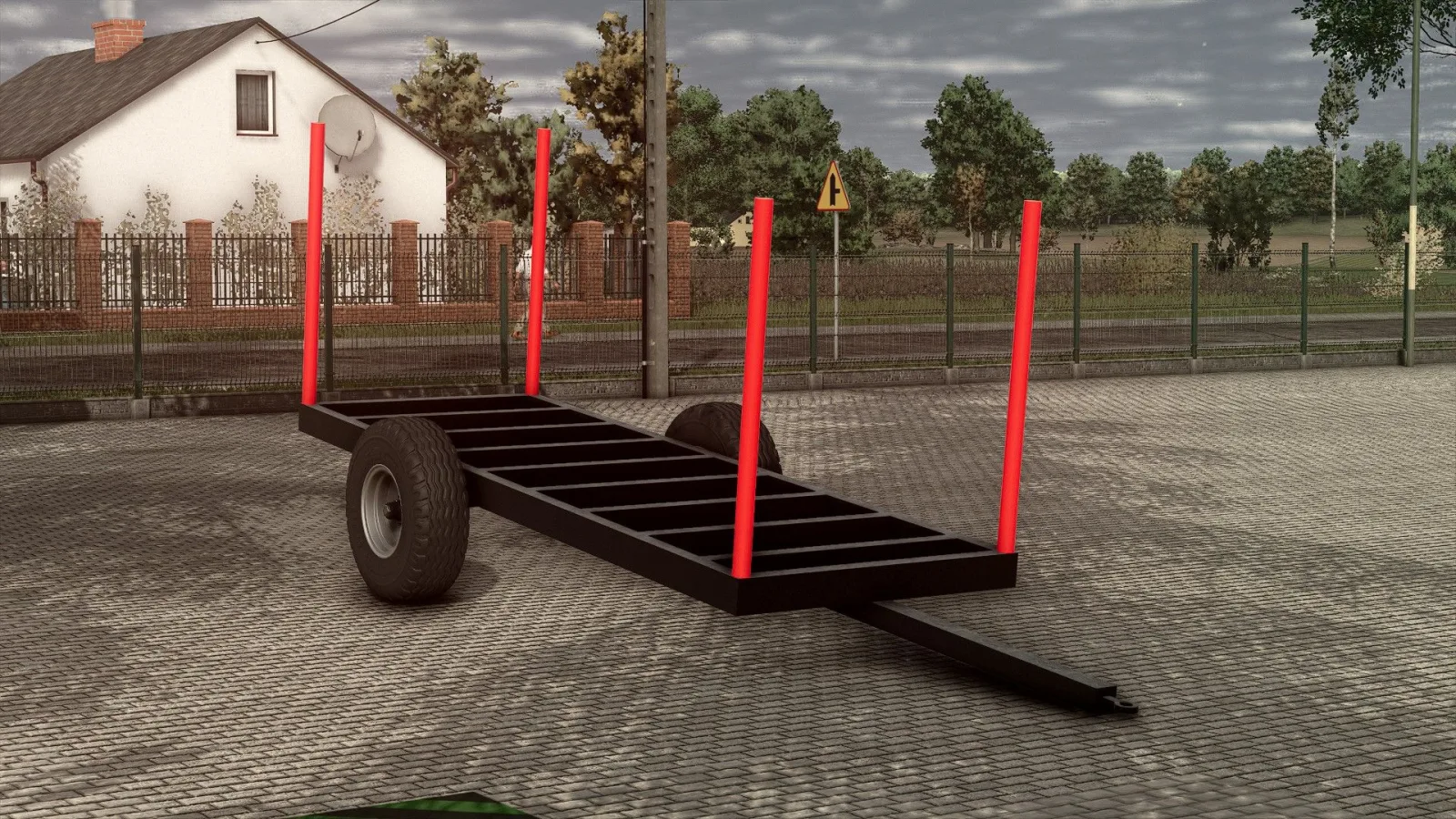 Wood trailer FS25 - screenshot 1