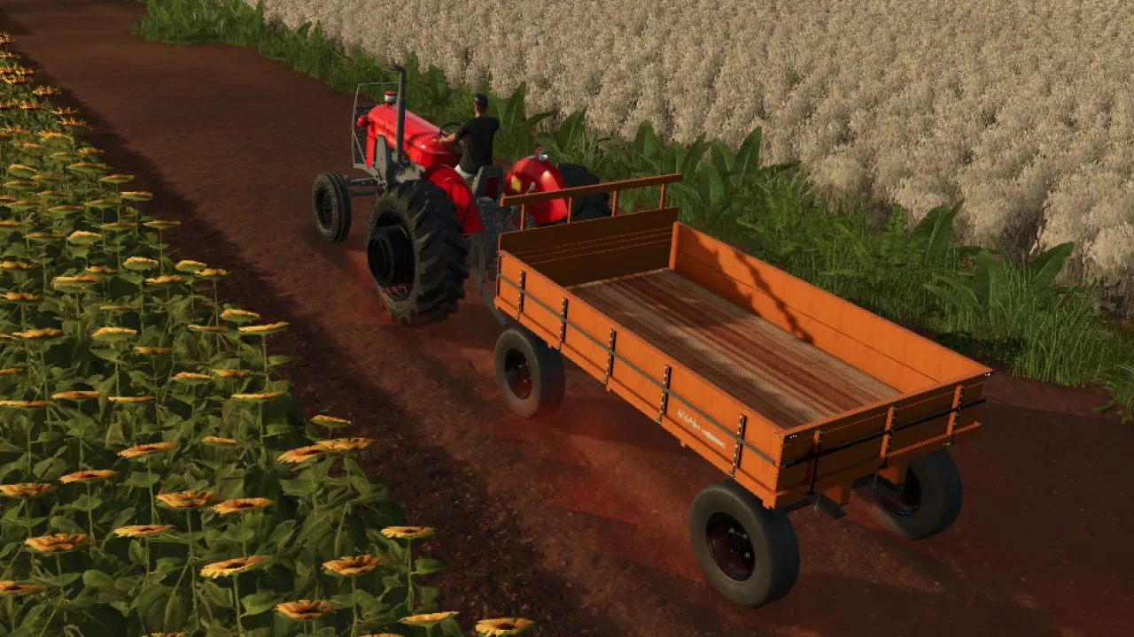 Wooden trailer FS25