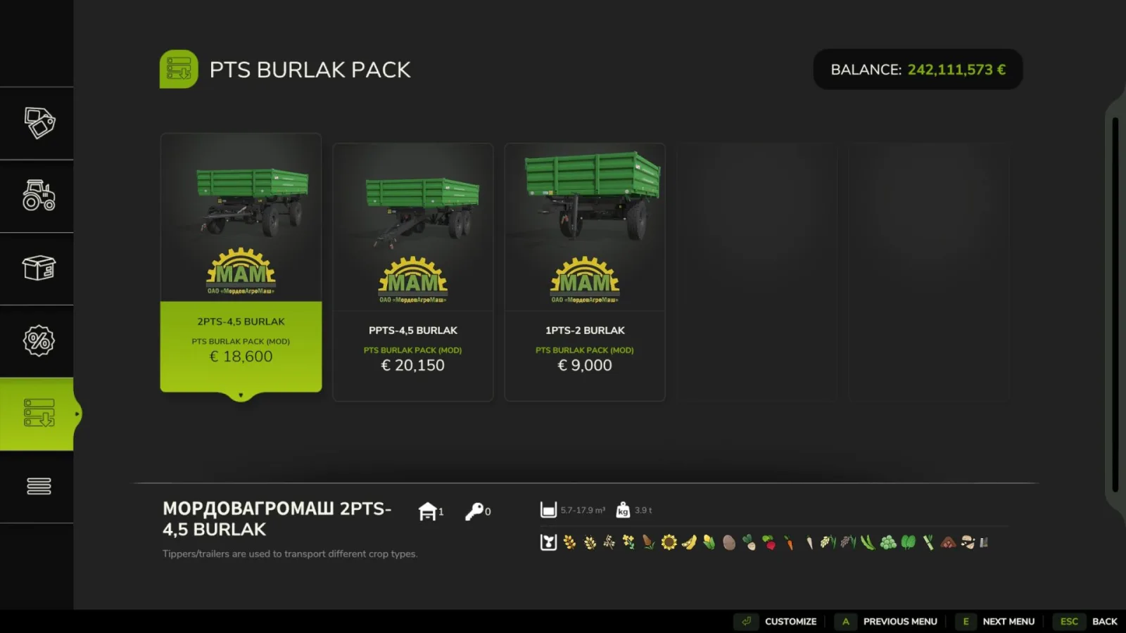 Pack PTS «Burlak» FS25 - screenshot 3