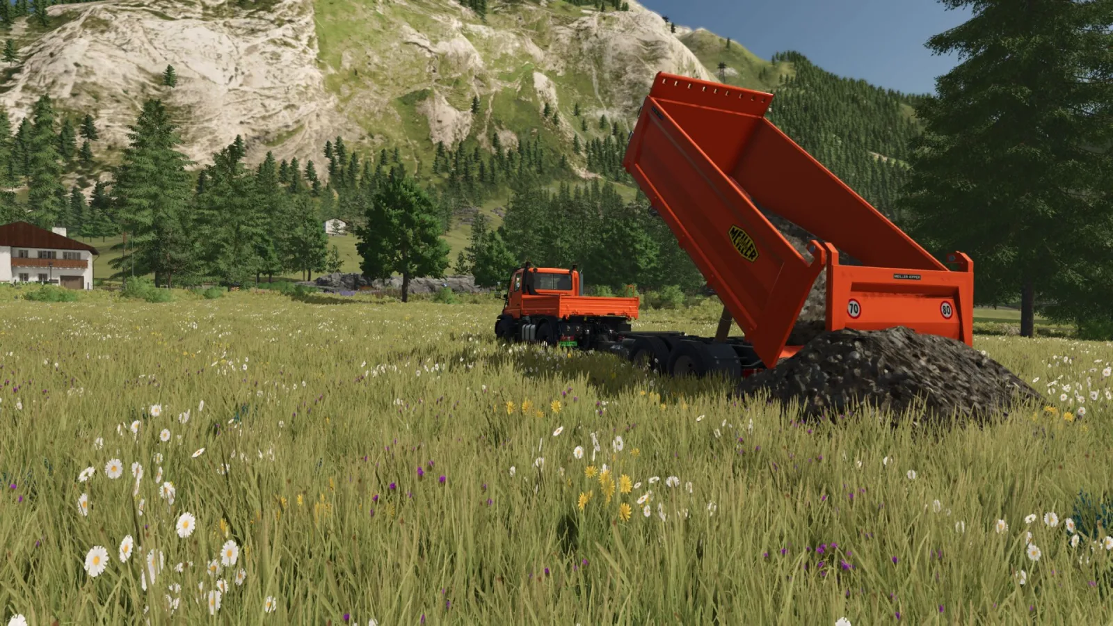 Meiller tandem tipper FS25 - screenshot 1