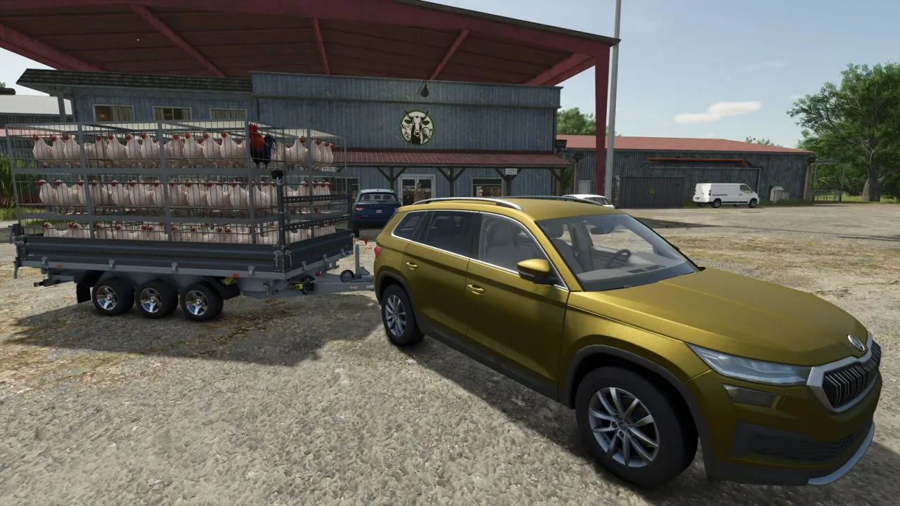 Chicken Transport Trailer Pack FS25 - screenshot 1