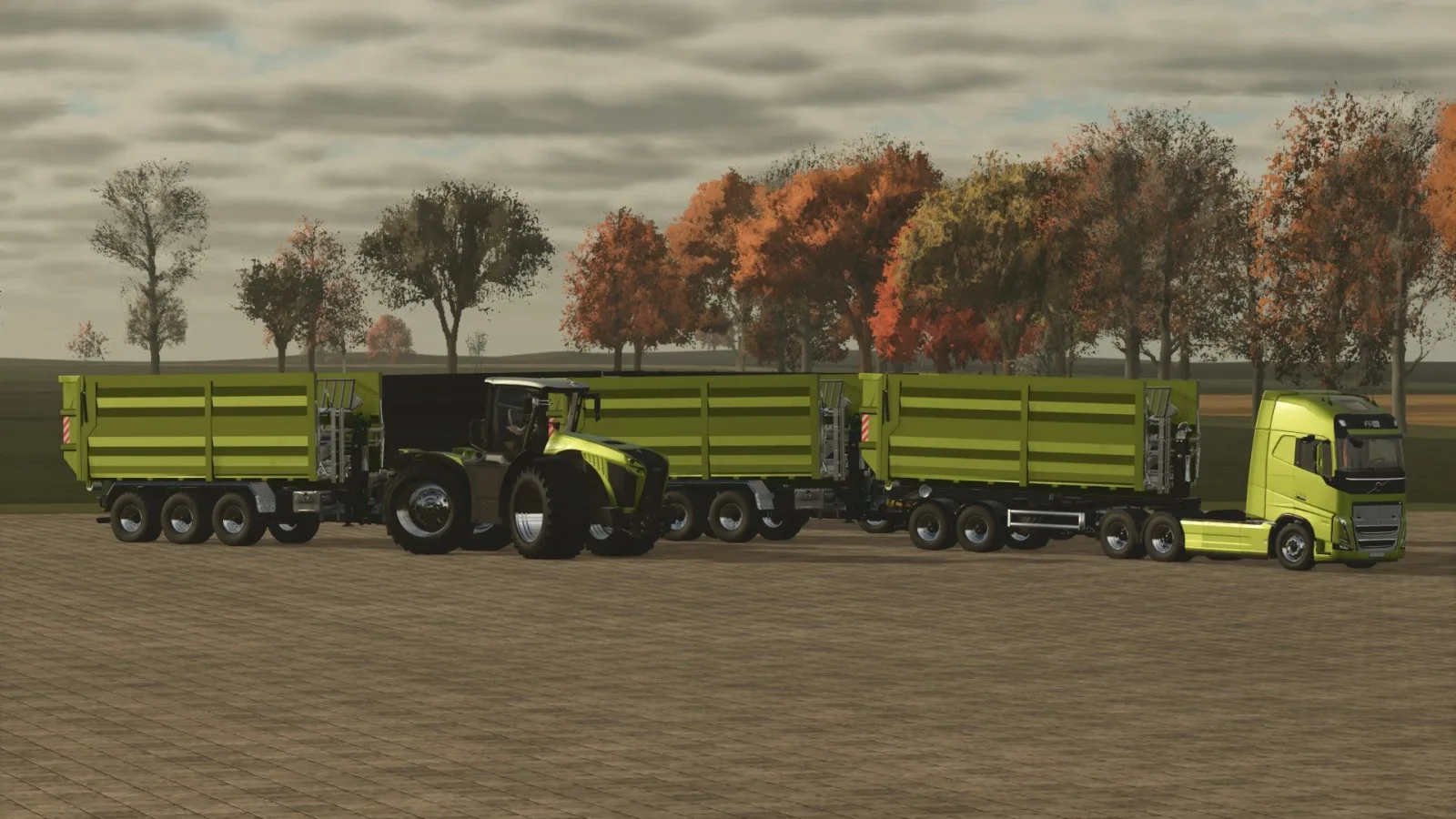 Ass-Multi Container with deportation sign including HKL trailers for trucks and tractors FS25 - screenshot 3
