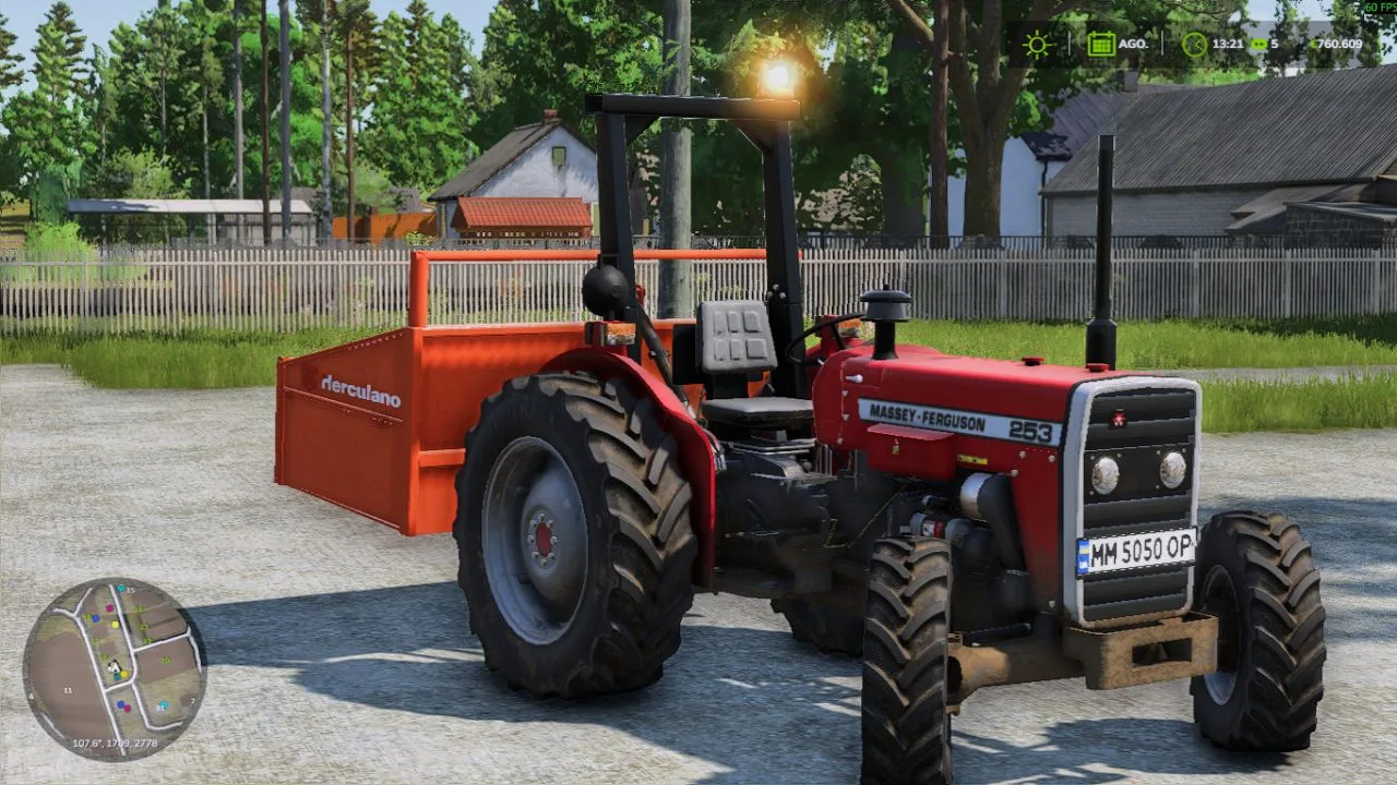Herculano 3-point trailer FS25 - screenshot 2