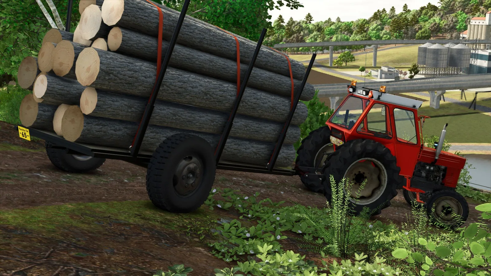 Romanian Wood Trailer FS25 - screenshot 1