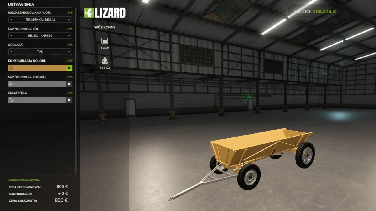 Wooden homemade trailer FS25 - screenshot 3