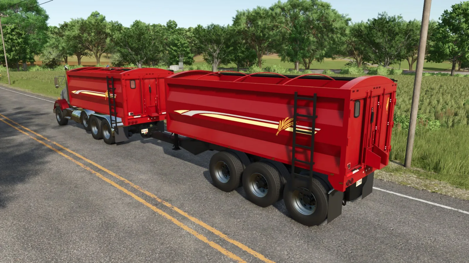 Wilson US grain trailer FS25 - screenshot 3