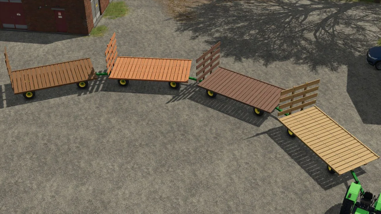 John Deere 1075 Hay Wagon FS25 - screenshot 3