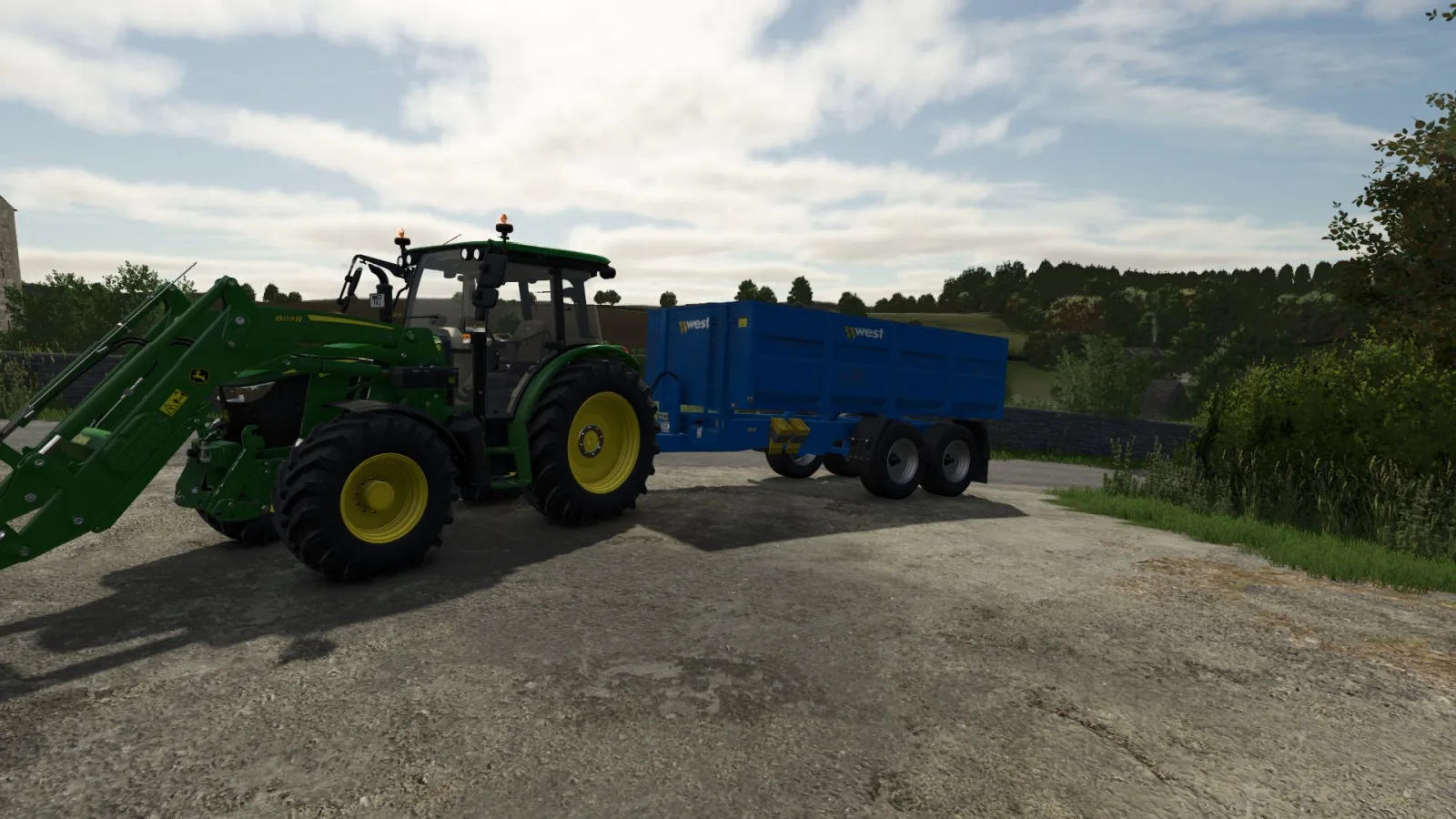 West Agricultural Trailer 10 ton FS25 - screenshot 2