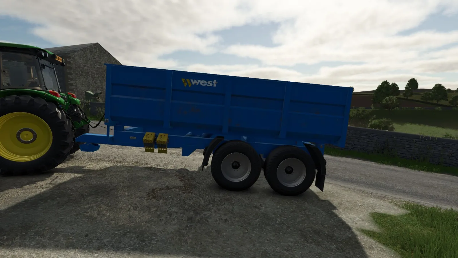 West Agricultural Trailer 10 ton FS25 - screenshot 1