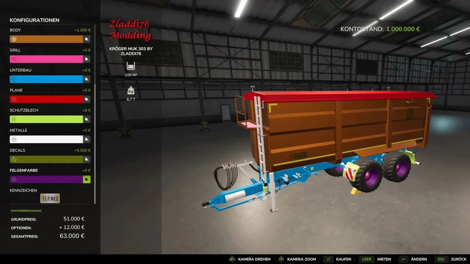 Kröger MUK 303 Edit FS25 - screenshot 3