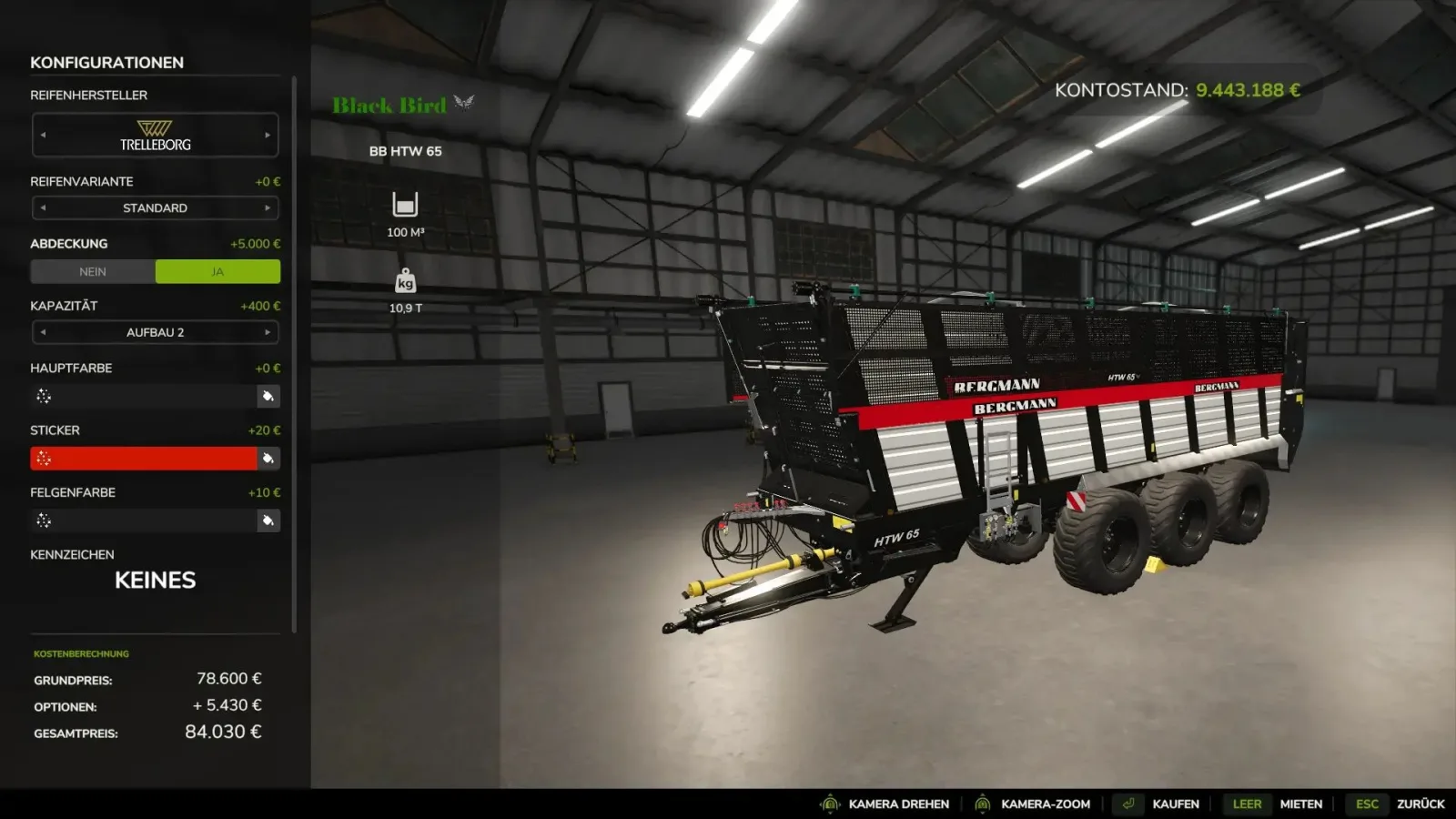 Bergmann HTW 65 BlackBird FS25 - screenshot 2