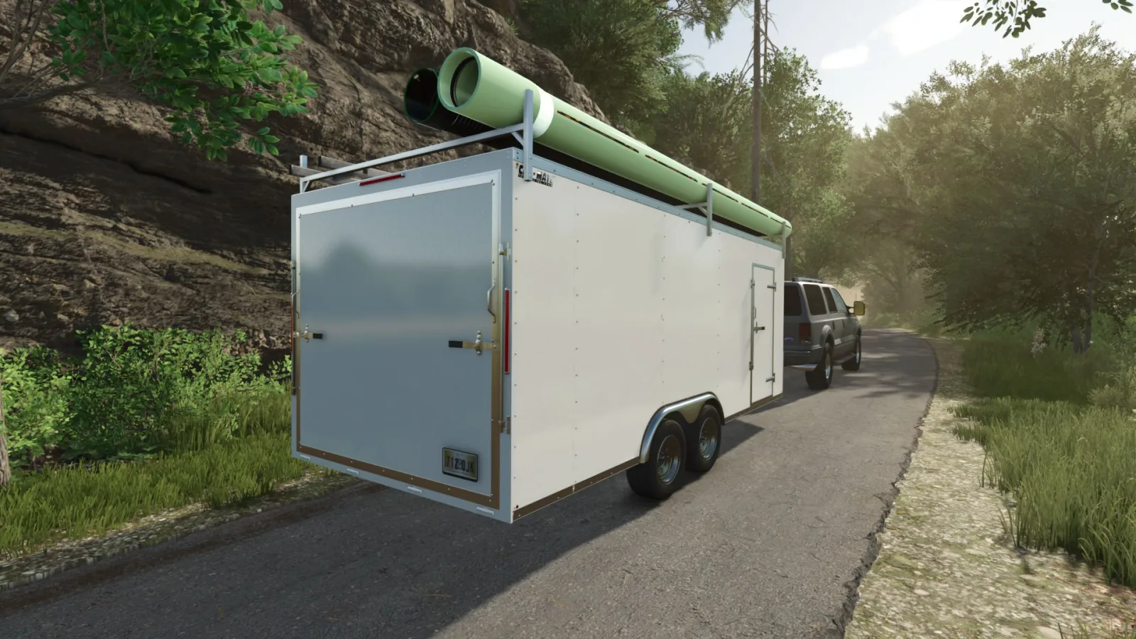20ft Enclosed Trailer FS25 - screenshot 1