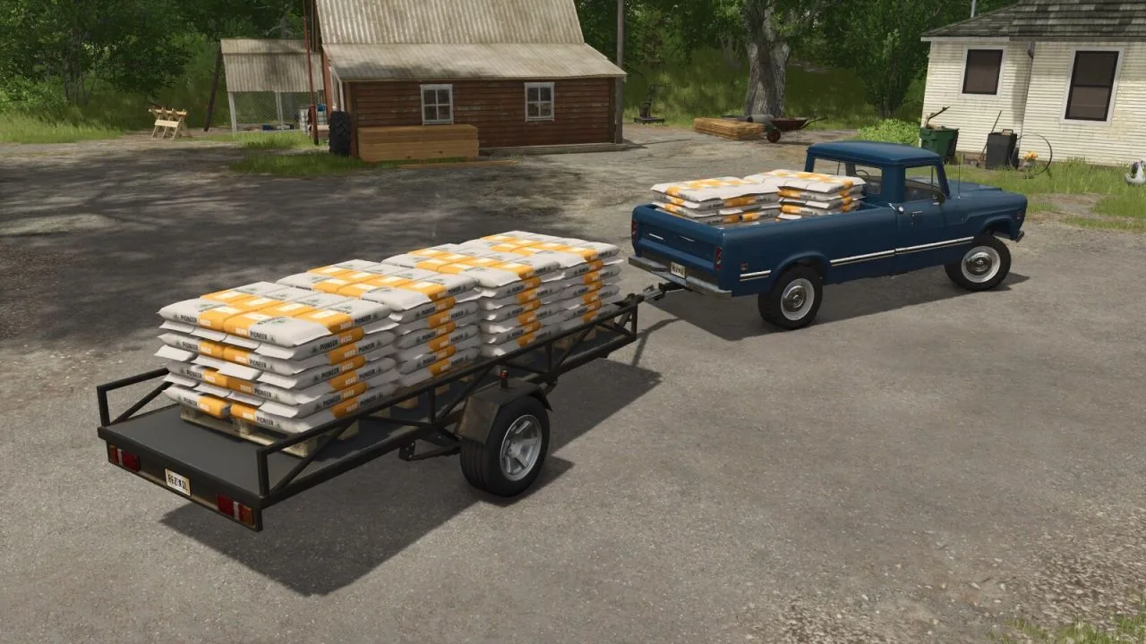 Lizard Self-Made Trailer FS25 - screenshot 1