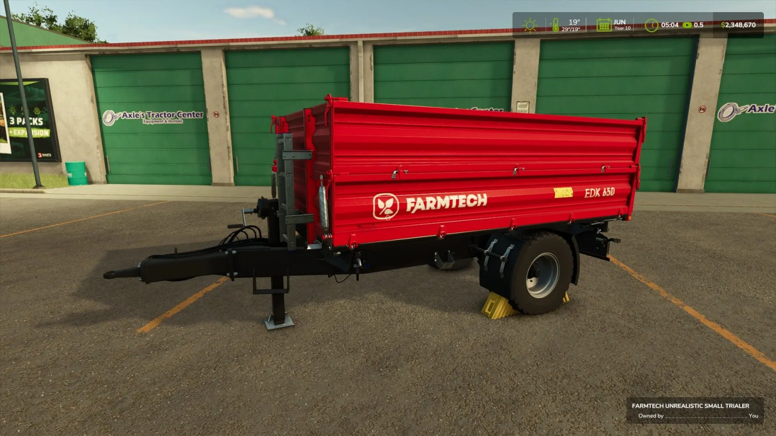 Small Unrealistic Agricultural Trailer FS25 - screenshot 1