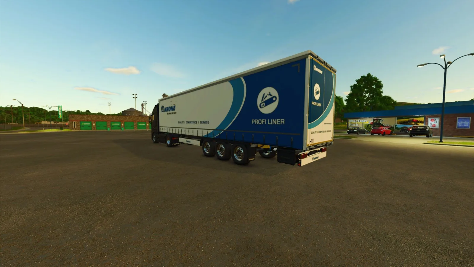 Krone Profil-liner Trailer With Ramps FS25 - screenshot 2