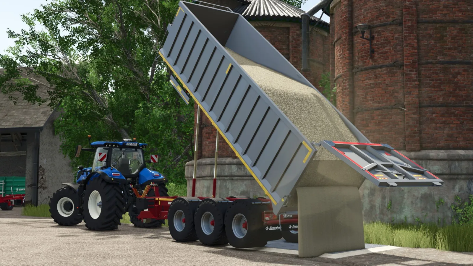 Tri Axle Aluminium Trailer FS25 - screenshot 2