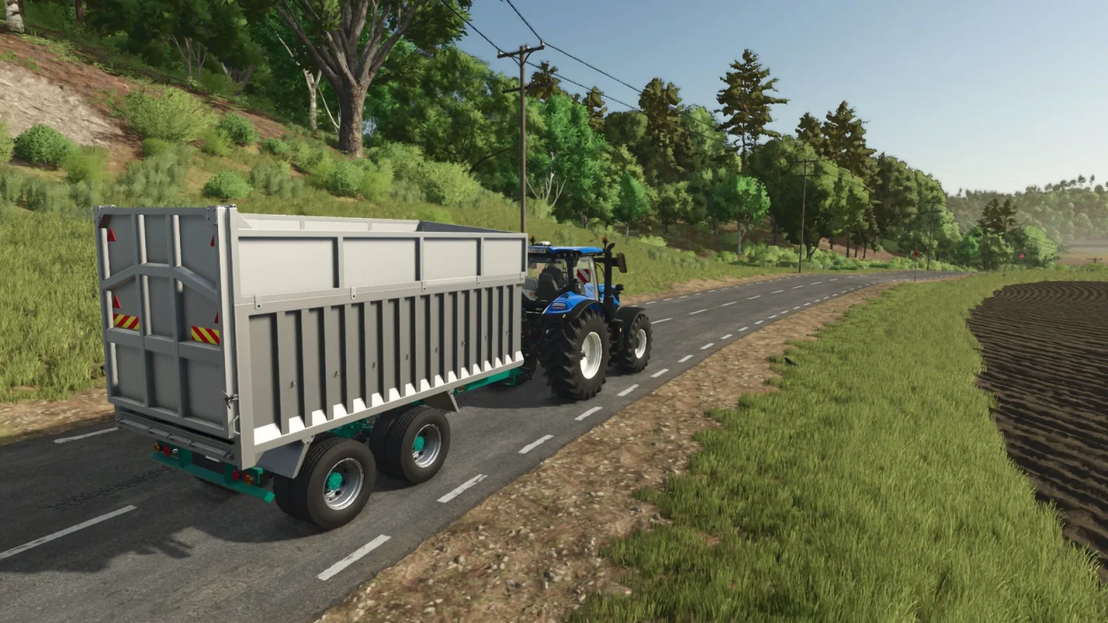 Aluminium Grain / Silage Trailer FS25 - screenshot 3