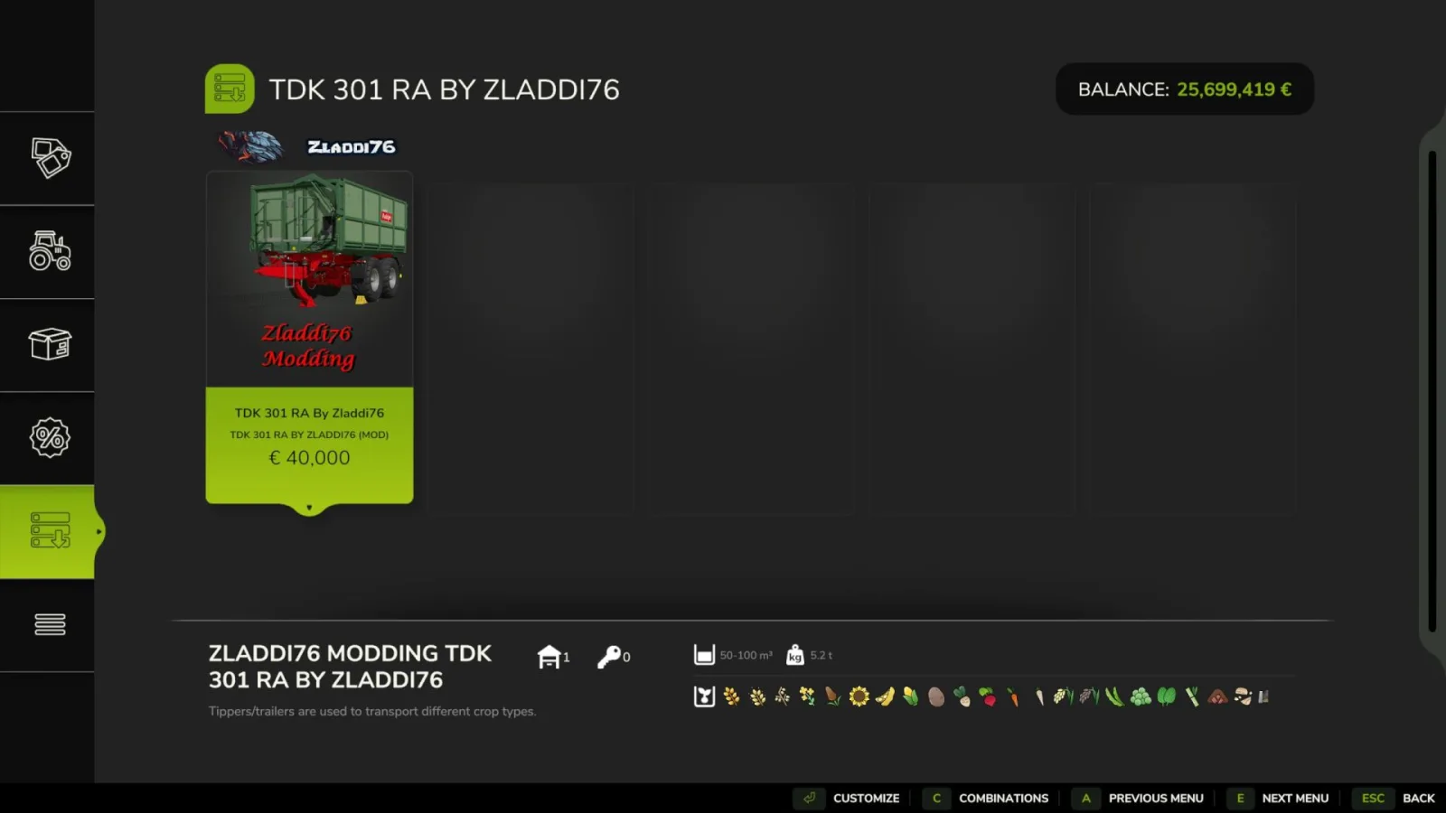 Rudolph TDK 301 RA (100.000L) FS25 - screenshot 2