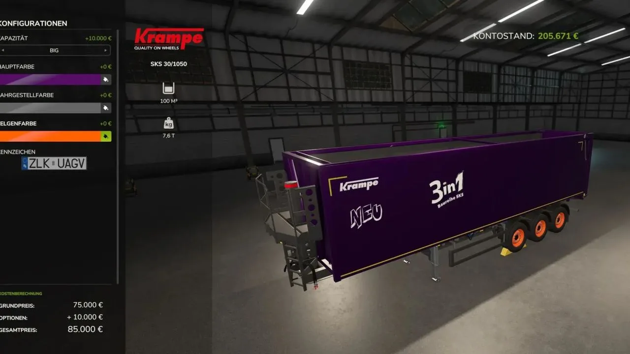 Krampe SKS30/150 (100.000L) FS25 - screenshot 2