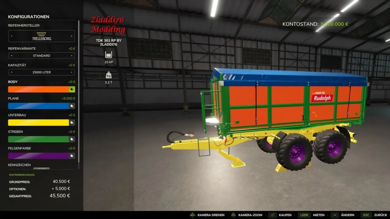 TDK 301 RP (500.000L) FS25 - screenshot 2