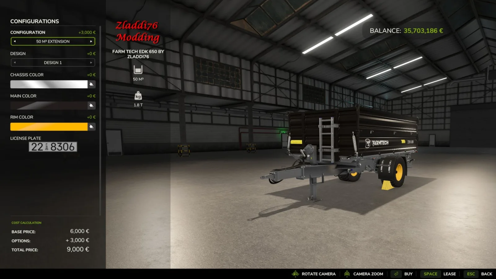 Farmtech Edk 650 (50.000l) FS25 - screenshot 3