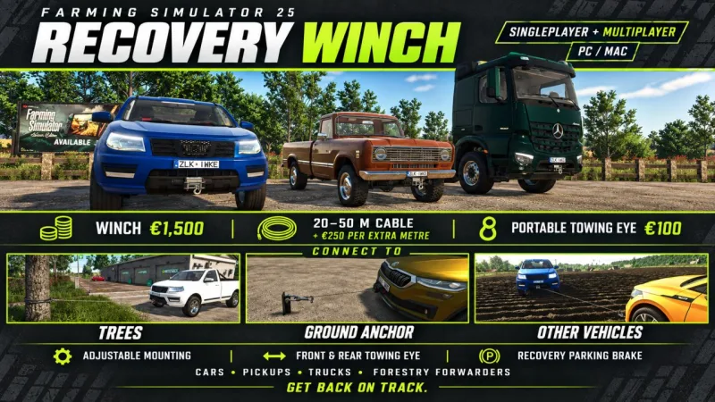 Recovery Winch FS25
