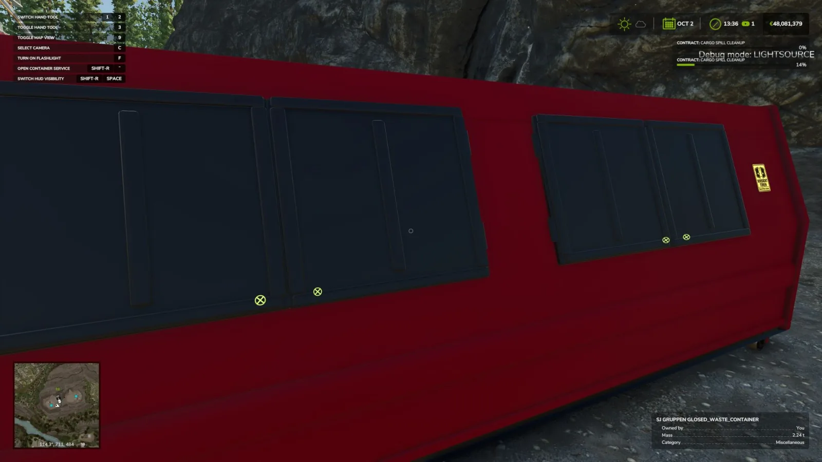 SJ Group Closed Waste HKL Container FS25 - screenshot 2