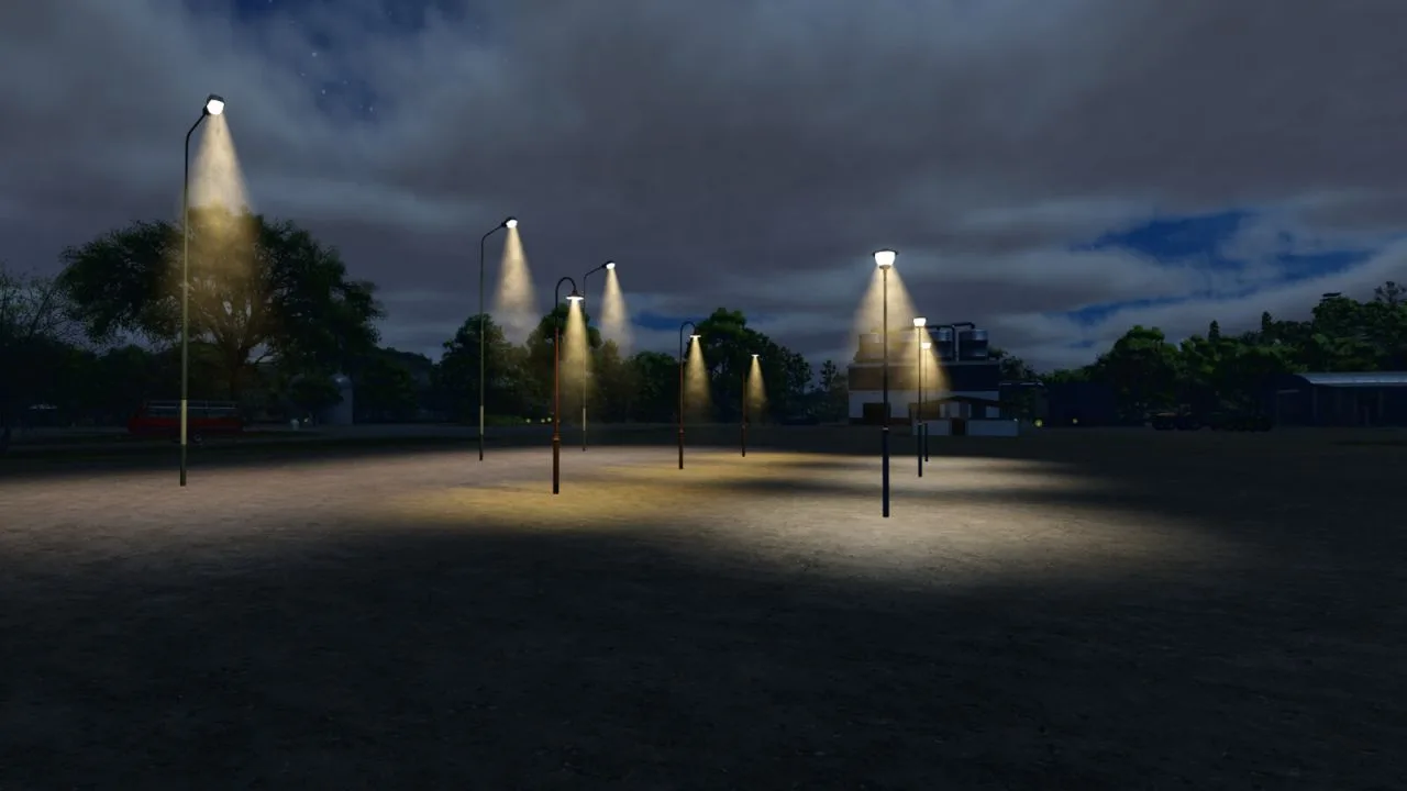 Streetlights With Fog FS25 - screenshot 1