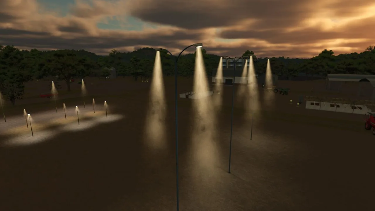Streetlights With Fog FS25 - screenshot 2