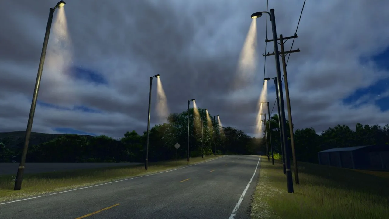Streetlights With Fog FS25 - screenshot 3